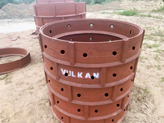 Дренажные перфорированные колодцы VULKAN 1000 мм 25 тонн (цена указана за кольцо h – 200 mm)